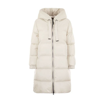 MAXMARA 25FW SEIG フードロングダウンジャケット ホワイト 2529496115 028 149268417
