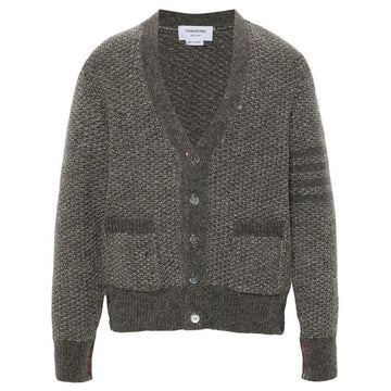 Thom Browne 25SS Diagonal Tonal Texture Stitch Relaxed Fit Cardigan 035 130919535