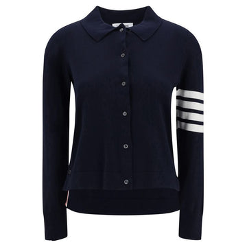 THOM BROWNE 25SS diagonales Armband Strickhemd Cardigan Marine FKL003A Y3036 415 130919527