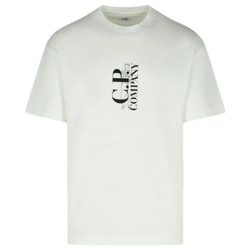 CP COMPANY CP 25SS Logo-Druck T-Shirt Weiß 18CMTS177A 005100W 103 130764502