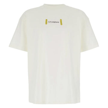 CP COMPANY CP 25SS Logo-Print T-Shirt Weiß 18CMTS148A 006586W 103 130764499