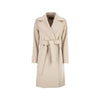 MAXMARA ドラヴェンナ ベルト付き ウール コートクリーム 2526016152 048 149268403 [P]