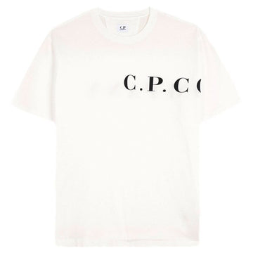 CP Company CP 25SS Logo Print T-Shirt White 18CMTS139A 005100W 103 130764497