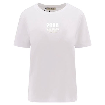 MAXMARA 25SS QUIETO メタリックロゴTシャツ ホワイト 2519971011 001 149268392