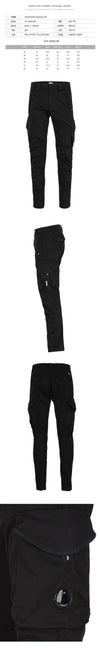 CP COMPANY CP 25SS Lens Wappen Cargo-Hose Schwarz 18CMPA058A 005694G 999 130764449 [P]