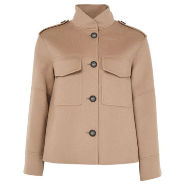 MaxMara 25FW FREE Epaulette Wool Draped Jacket Sand 2529046043 094 149268387