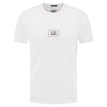 CP Company Logo Print T-Shirt White 18CMTS108A 110301W 103 130764437