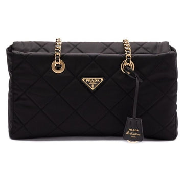 Prada Triangle Logo Reedition 1955 Chain Shoulder Bag Black 1BG551 2AOS F0002 141448179