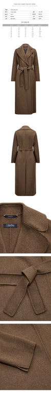 MaxMara 25FW POLDO Wool Draped Wrap Coat Brown 2529016043 078 149268382 [P]