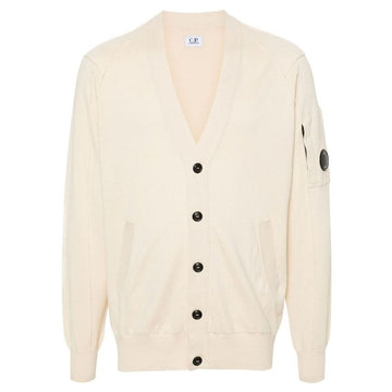 CP COMPANY CP 24SS レンズ ワッペン Vネック ポケット カーディガン アイボリー 16CMKN054A 004037A 402 122482692