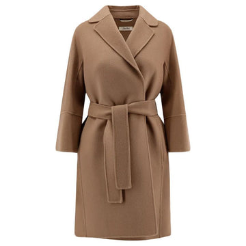 MaxMara 25FW ARONA Virgin Wool Robe Coat Camel 2529016071 045 149268372