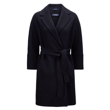 MAXMARA ARONA バージンウール ラグコート ネイビー 2529016071 012 149268369
