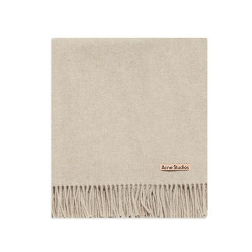 ACNE STUDIOS FN-UX Signature Logo Wollschal Oatmeal Melange CA0209 633 149068932