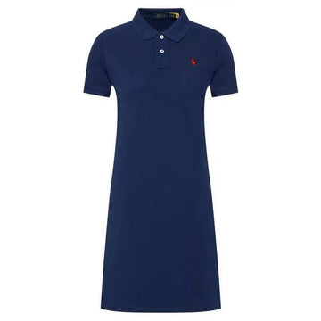 Polo Ralph Lauren Pony Embroidered Collar Dress Blue 211799490 005 140192137