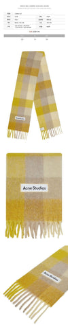 Acne Studios 25FW Signature Logo Patch Check Scarf Multi CA0084 CQX 149068899 [P]