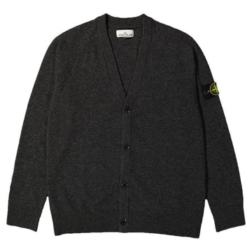 Stone Island Stone 24FW Emblem Patch V-Neck Cardigan Dark Grey 8115523B4 V0M62 121966512