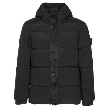 STONE ISLAND ナイロンメタルエコニールリジェネレイティッドTCパディングジャケット ブラック 811541419 V0029 121966501