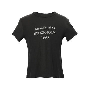 ACNE STUDIOS Logo-Print Cropped T-Shirt faded black CL0395 BM0 149068887