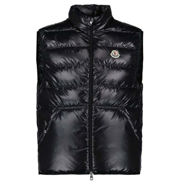 MONCLER AUBE Daunenweste mit Logo-Patch Schwarz 1A000 79 595ZJ 999 121966789