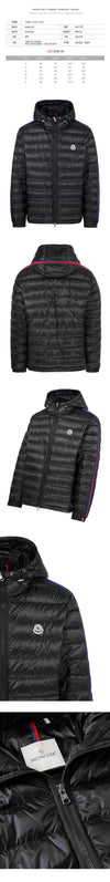 Moncler 24FW AGOUT Logo Patch Lining Padded Jacket Black 1A000 12 53279 999 121966786 [P]