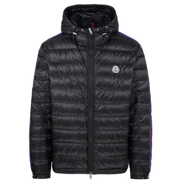 MONCLER 24FW AGOUT Logo-Patch Lining Daunenjacke Schwarz 1A000 12 53279 999 121966786