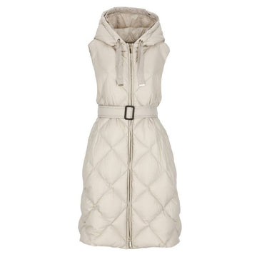 MaxMara TREGIL Hooded Quilted Padding Coat Light Beige 2429296025 081 121967120