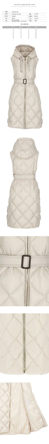 MAXMARA TREGIL フーデッドキルティングパディングコート ベージュ 2429296025 081 121967120 [P]