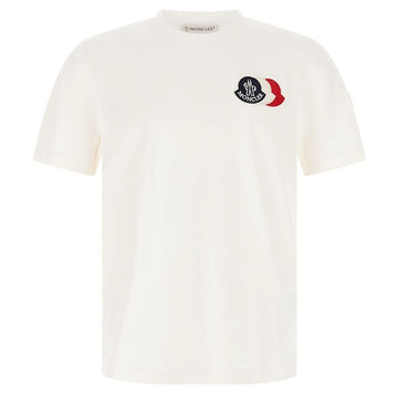 Moncler 25FW Triple Logo Patch T-Shirt White 8C000 56 89AUG 034 148772711