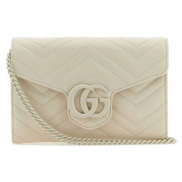 GUCCI GGマーモントマトラッセミニチェーンバッグアイボリー 474575 AABZK 9022 128861653