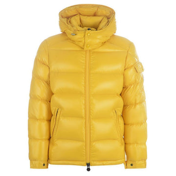 MONCLER MAYA Logo-Patch Padded Jacket Gelb 1A536 00 68950 141 148772626