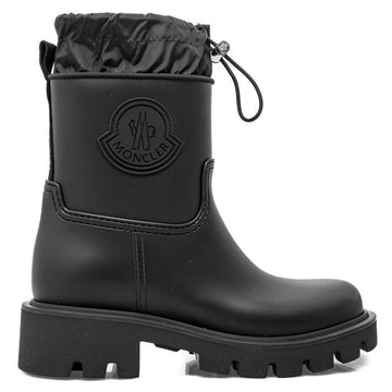 MONCLER 25SS KICKSTREAM Logo-Patch Mittelhohe Regenstiefel Schwarz 4G000 80 M4522 999 126841875