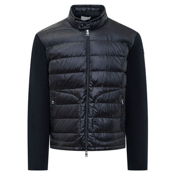 Moncler 25SS Logo Patch Knit Mix Padding Jacket Navy 9B000 16 M1131 776 139865459