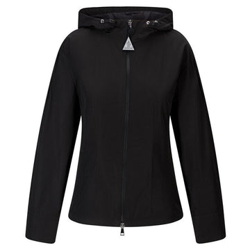 MONCLER PAU Logo-Patch-Hoodie-Jacke Schwarz 1A001 27 549P3 999 148772485