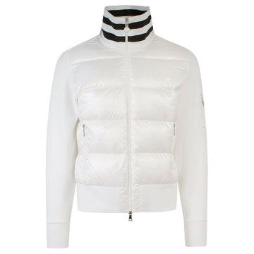 Moncler Logo Patch Mix Padded Jacket White 8G000 01 899V9 033 120538996
