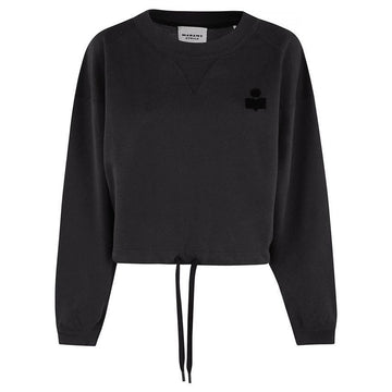 ISABEL MARANT MARGO クロップド スウェットシャツ フェードブラック A1M07E 02FK 148207977