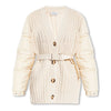 MONCLER 24FW Logo Patch Mix Padded Cardigan Ivory 9B000 36 M2079 034 120538993 [P]