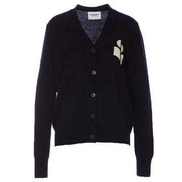 ISABEL MARANT NORTON ロゴ カーディガン ミッドナイト CA0097FA A1X05E 30MI 148207973