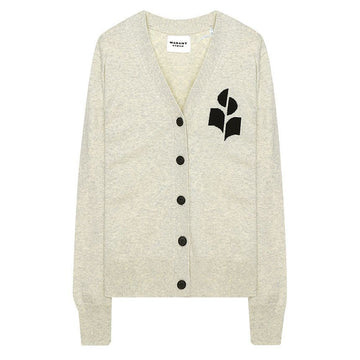 ISABEL MARANT NORTON ロゴ カーディガン ライトグレー 02LY 148207971