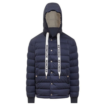 Moncler 24FW CIRON Logo Patch Hooded Padded Jacket Navy 120538970