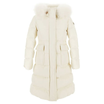 MONCLER 24FW BLAIN Logo Patch Lang Pufferjacke Ivory 1C000 18 5977X 050 120538965