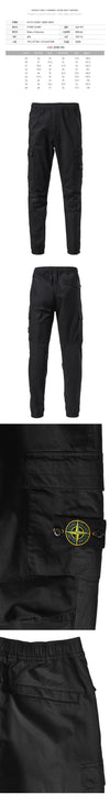 Stone Island Stone 25SS Wappen Patch Cargo Pants Black 3100031 S0003 V0029 126605790 [P]