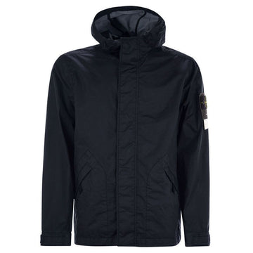 STONE ISLAND ストーン 25SS ワッペンパッチ メンブリナ 3L TC フードジャケット ネイビー 4100093 S0A21 V0020 126605788