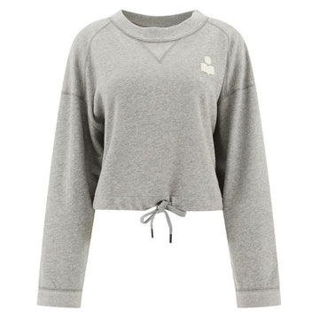 ISABEL MARANT MARGO クロップドスウェットシャツ グレー ホワイト stamp: SW0005FA A1M07E 148207910