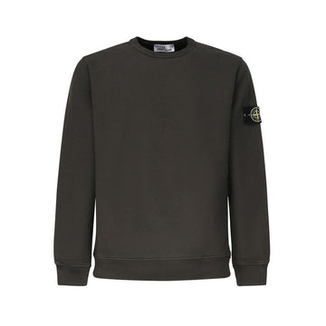 Stone Island Stone 25FW Badge Patch Fleece Sweatshirt Lead Gray 6100028 S0A20 V0062 149444855