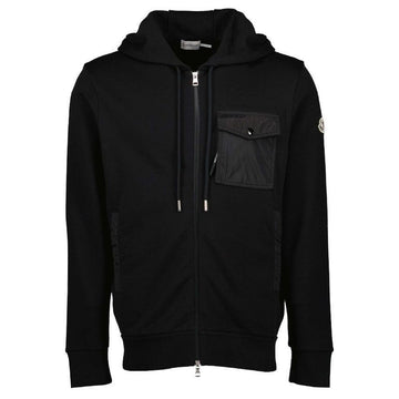 Moncler 25FW Logo Patch One Pocket Hooded Zip-Up Black 8G000 72 89A8F 999 146793856