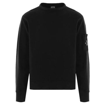 CP Company CP 25SS Lens Wappen Crewneck Sweatshirt Black 18CMSS266A 110337O 999 139483805