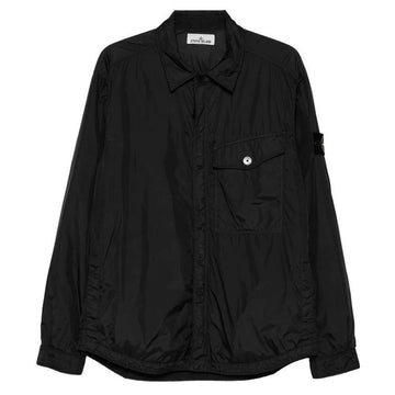 STONE ISLAND ストーン 25FW ガーメントダイ クリンクルラプス ナイロン ジャケット ブラック stamp: K2S15 Q100006 S0A23 V0029 146793767