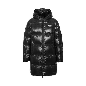 DUVETICA TIVO ロゴパッチフーデッドパディングジャケット ブラック 25FW VUDJ08426K0001 149436018
