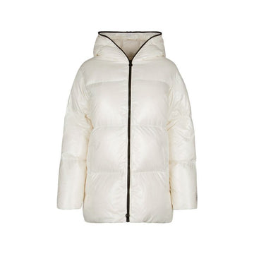 DUVETICA CALLIA Logo Patch Hooded Padded Jacket White VDDJ10126I0001 WHS 149436007