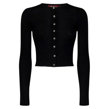 MAXMARA 24FW FERIALE Knopf Strickjacke Schwarz 2426346011 009 119577659